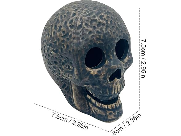 Halloween Fire Pit Skull Ceramic