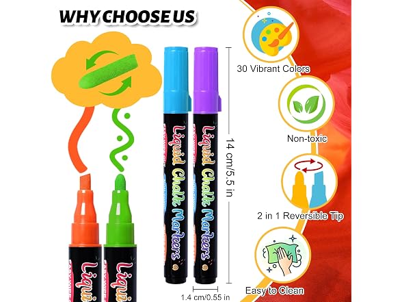 Chalk Markers, Liquid Chalk Markers