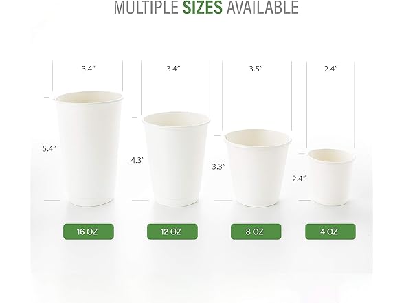 Restaurantware 8oz Paper Coffee Cups, 25 Count