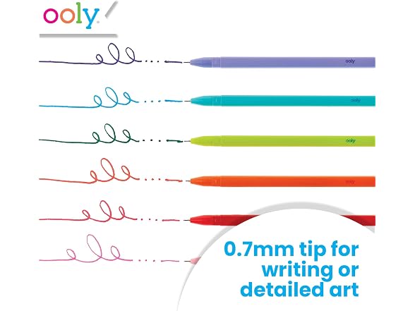 Ooly Fine Tip Multi Color Gel Pen, 1 EA