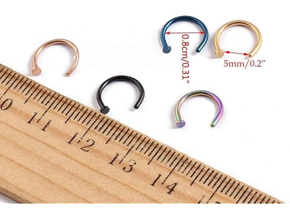 AKOAK Unisex 20 Pcs/Lot Assorted Nose