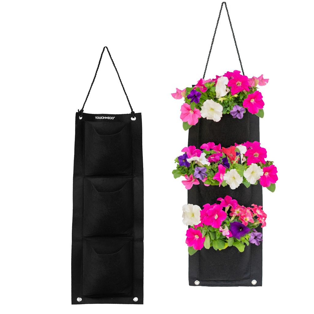 3 Pocket Hanging Planter Bag- 4 Pk - Gallery 8