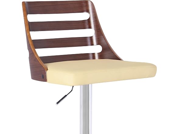 Armen Storm Barstool, Cream/Walnut