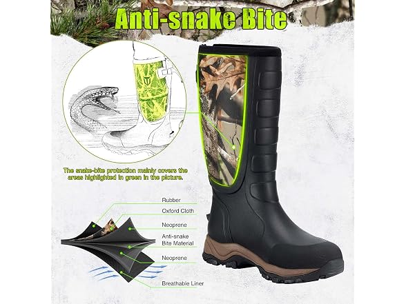 TIDEWE Men's (11) Snake Proof Hunting Boots