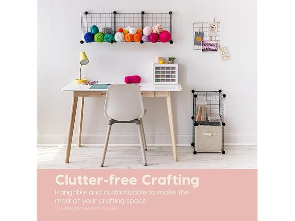 IRIS USA 6-Cube Modular Wire Cube Storage