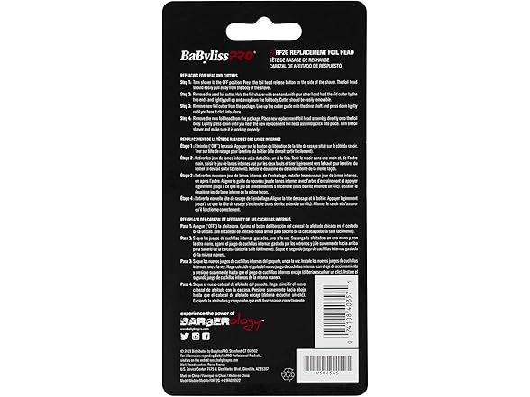 BaBylissPRO Replacment Foil and Cutter for MetalFX Double Foil Shavers