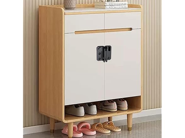 Door Flip Latch Slide Bolt Black-L