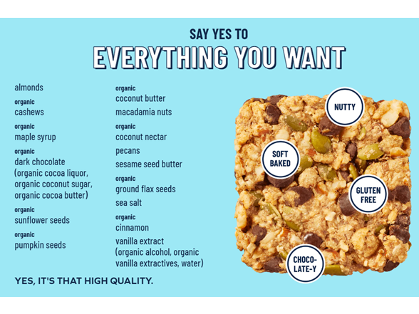 (18ct) YES BAR Gluten-free Snack Bars - Nutty Indulgence