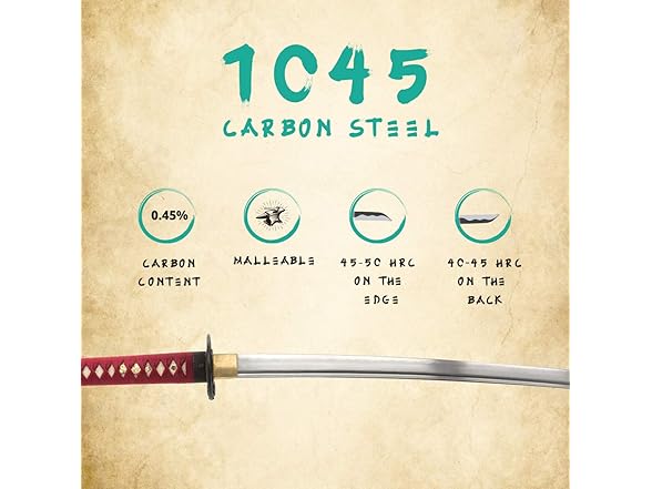 Handmade Katana Sword Warrior Red Tsuka