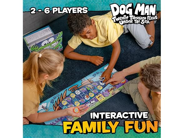 Dog Man Twenty Thousand Fleas Under the Sea Board Game