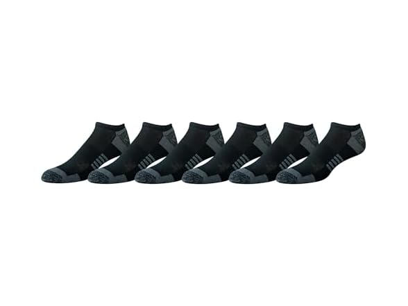 (Pack of 6) Amazon Men'sAthletic No-Show Socks