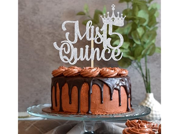 Bytorjar Mis Quince 15 Cake Topper