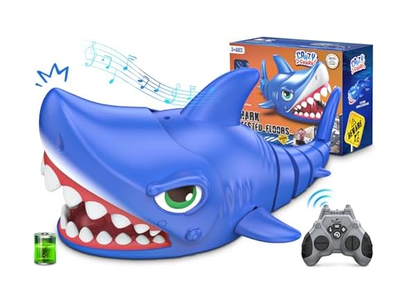 RC Shark Robot Toy w/ Biting & Swimming