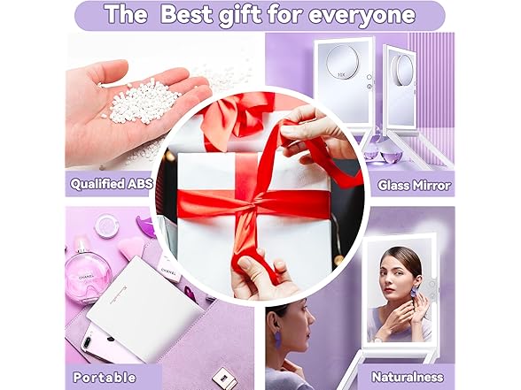 Makeup Mirror with Lights- 3 Color LED