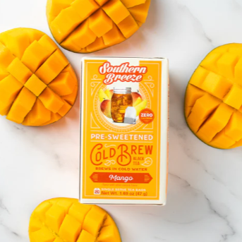 (6pk) Southern Breeze Mango Iced Tea Bags (20 bags per box) - Gallery 7