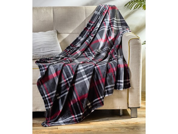 Noble House Midnight Plaid Throw (2 Pack)
