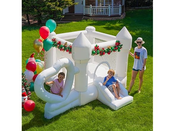 White Inflatable Bounce House
