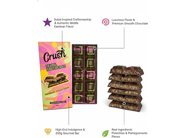 Crush Dubai Pomegranate Bar 7oz