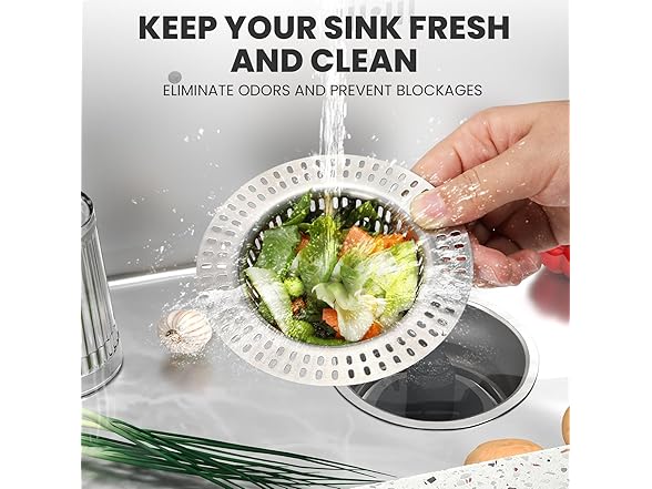 Tecfino Sink Strainer/Stopper Silver