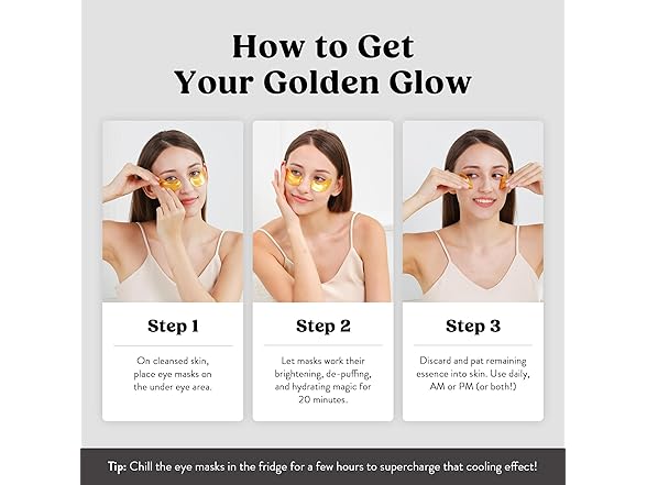 DERMORA Golden Glow Under Eye Patches
