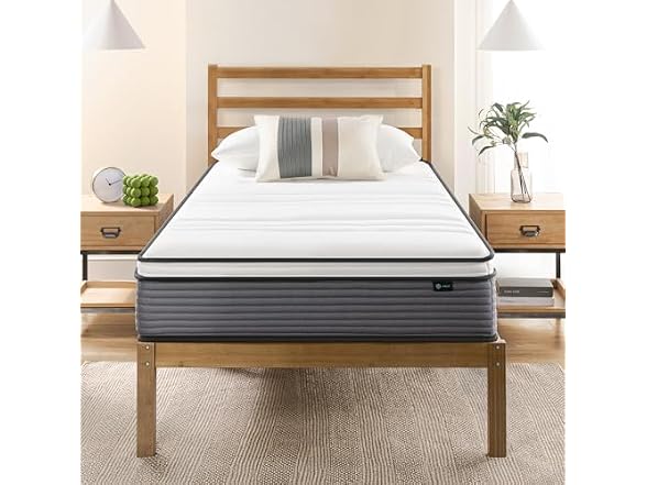 ZINUS 10 Inch True Support Hybrid Twin Mattress