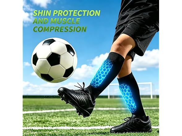Iertoumt Soccer Shin Guards Kids 2-Pair