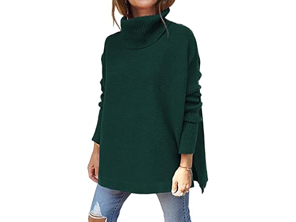 Lillusory Women (XL) Turtleneck Oversized Sweaters