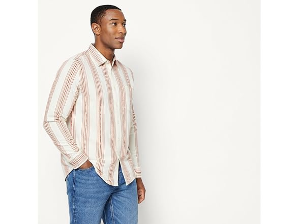 Amazon Essentials Men LS Linen Blend Shirt