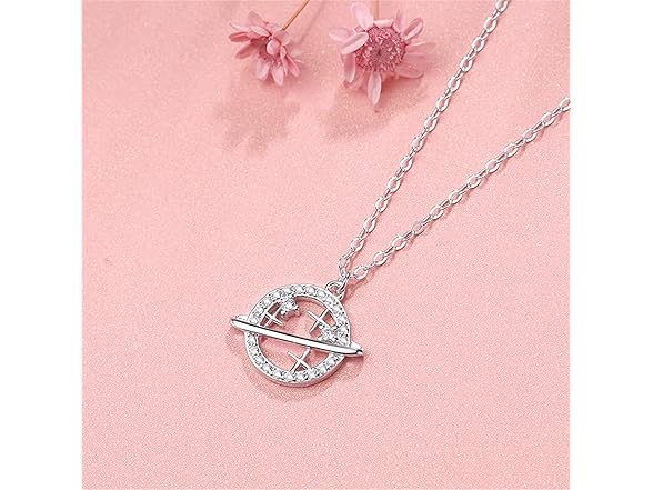 colobublie Saturn Crystal Necklace