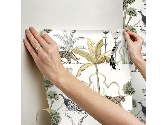 Ivory Peel and Stick Wallpaper