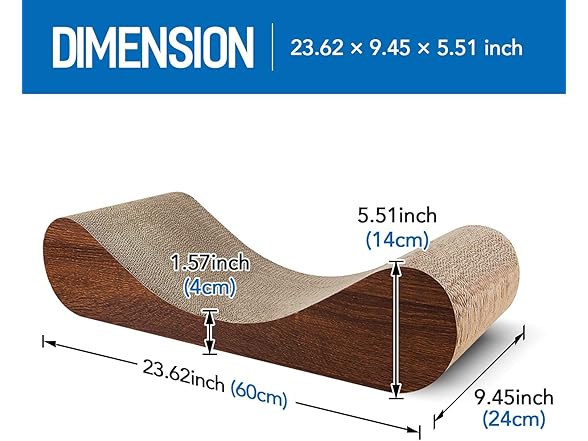 FluffyDream Cat Scratch Post Lounge Bed