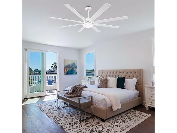 Parrot Uncle F8261WH110V 65 Inch Large Ceiling Fan