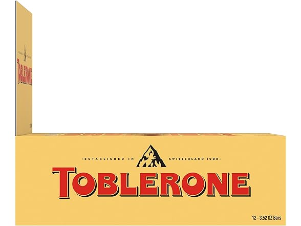 12PK TOBLERONE Milk Chocolate Bar with Honey