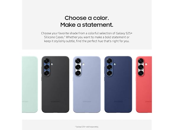 Samsung Galaxy S25+ Silicone Phone Case-Light Blue