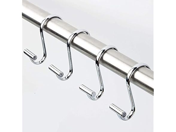 iDesign Chrome Shower Hooks 12pk