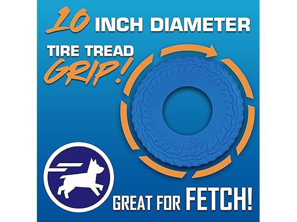 Nerf Dog Tire Flyer Outdoor Dog Toy