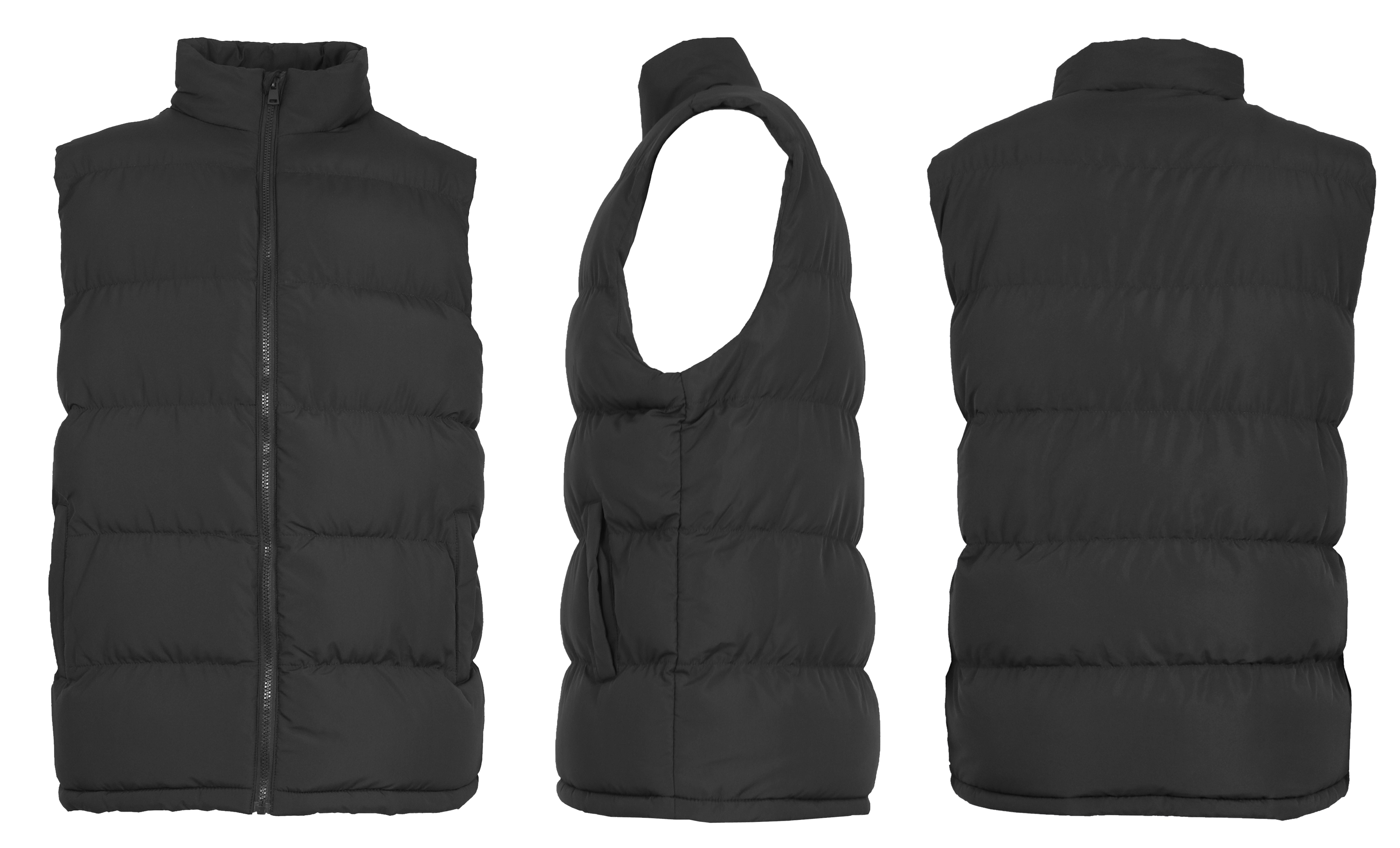 Mens Heavyweight Puffer Bubble Vest (S-2XL) - Gallery 14