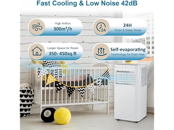 Towallmark 10000 BTU Portable Air Conditioner, AC U