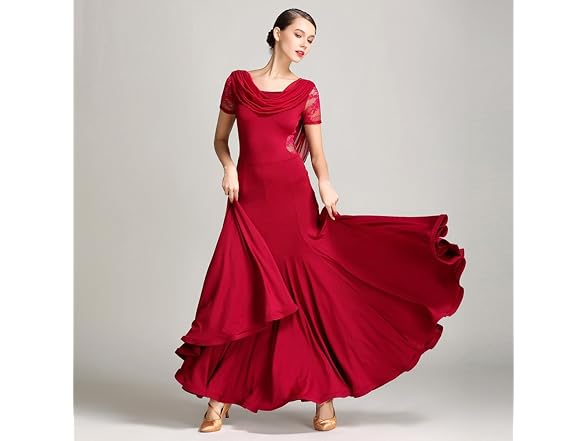 Yilinfeier Women (M) Special Neck Design Dance