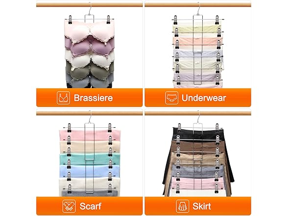 SHUKEEKA 3 Pack Metal Pants Hangers