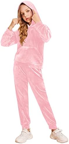 2 Piece for Girls Velour Tracksuit