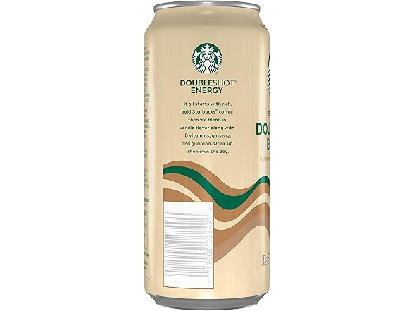 Starbucks Double Shot Energy Drink, Vanilla, 15 Fl Oz
