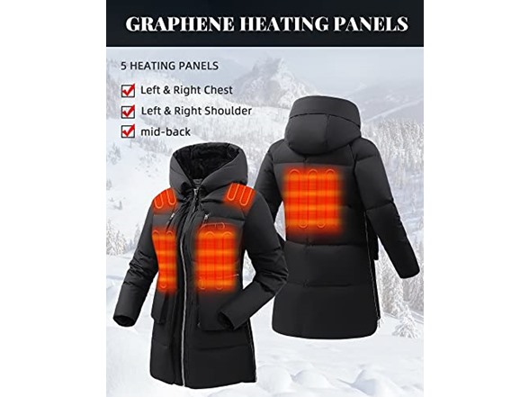 Venustas Women's Heated Down Jacket (Open Box)