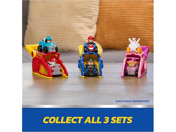 PAW Patrol Chase Pup Squad Launchers with Ryder Vehicle 2-Pack Toy Vehicles