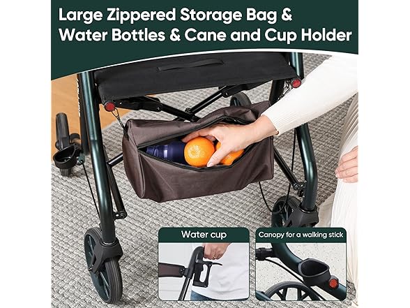 Foldable Rollator Walkers with Seat