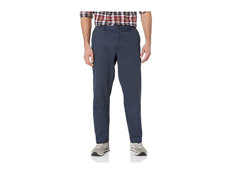 Amazon Essentials Men's Straight-Fit Wrinkle-Resistant Flat-Front Chino Pant, Navy, 29W x 32L