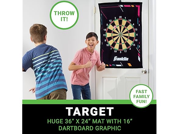 Franklin Sports Kids Dartboard Target Toss