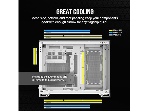 CORSAIR 2500X Small-Tower mATX PC Case