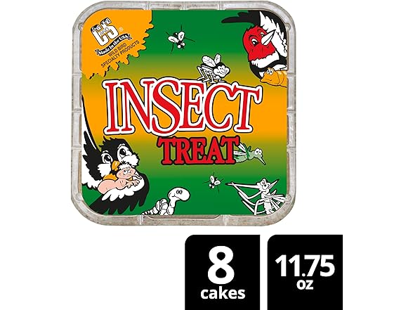 C&S Insect Suet Treat Cakes for Wild Birds