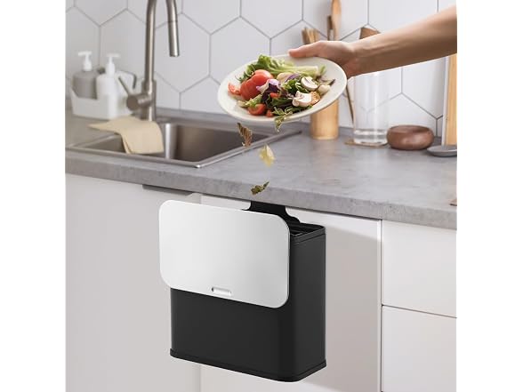 Outlane 1.3 Gallon Slim Hanging Stainless Can Lid